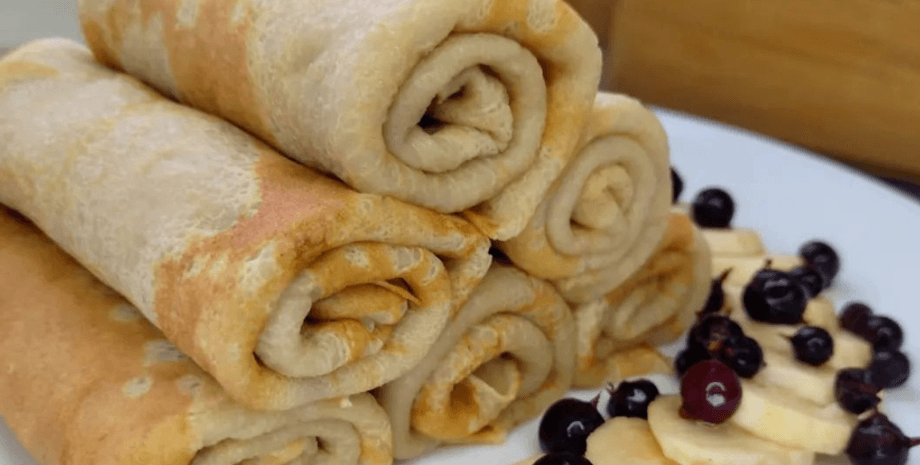 Млинці на окропі, млинці рецепт, млинці як приготувати, млинці на окропі рецепт