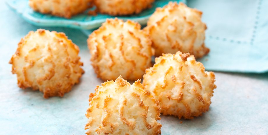 Кокосове печиво, рецепт печива, рецепт кокосового печива, печиво без борошна, десерт без борошна, випічка без борошна