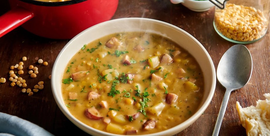 Гороховий суп, Гороховий суп рецепт, смачний гороховий суп
