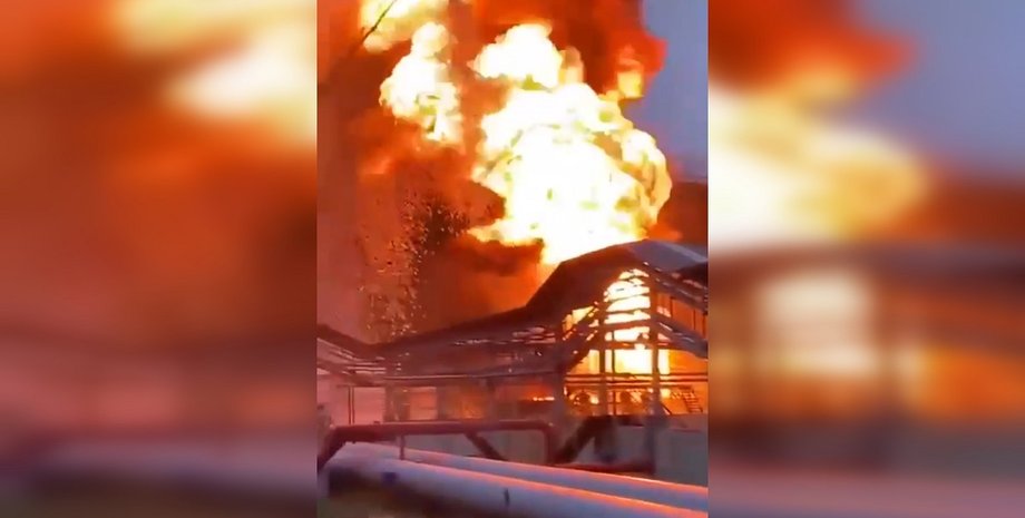 Пожежа на нафтобазі "Кавказька" в Краснодарському краї, пожежа, російський нпз