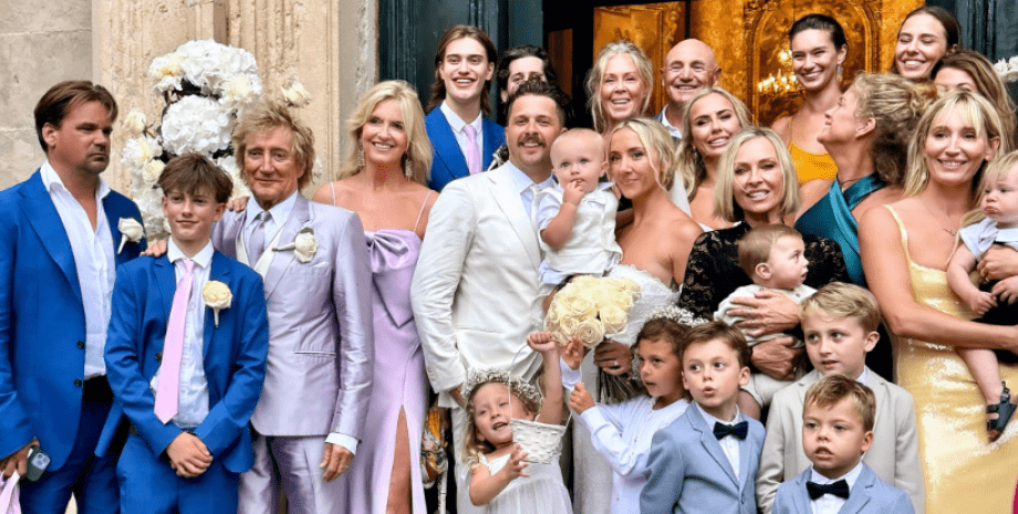 Род Стюарт на весіллі сина Ліама Род Стюарт, весілля