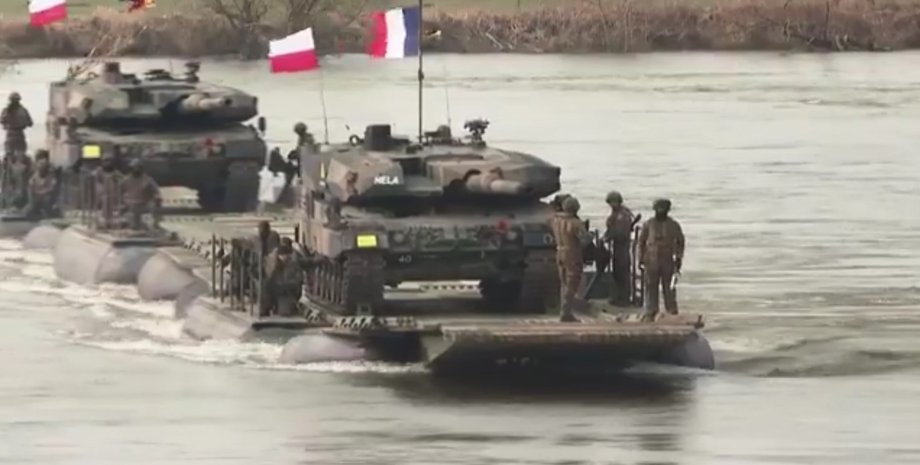 польские войска, французские войска, европейские войска, Макрон введение войск, Европа война в Украине, европейские войска реакция РФ