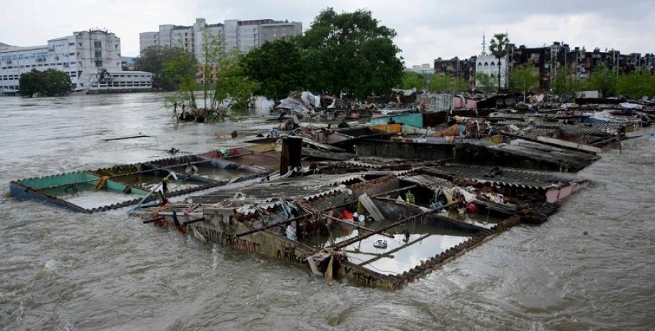 Наводнение в Ченнаи (Индия) / Фото: Time