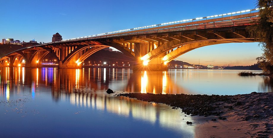 мост метро, мост киев, метро мост, мост красная ветка