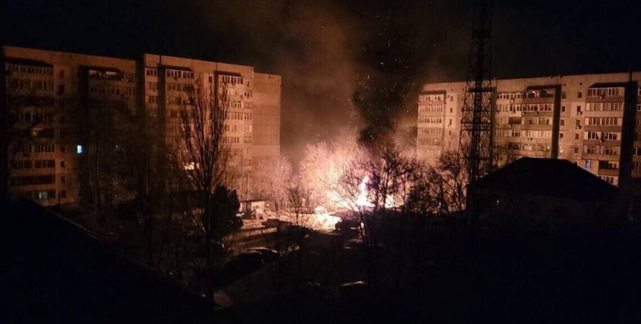 Пожежа у спальному районі