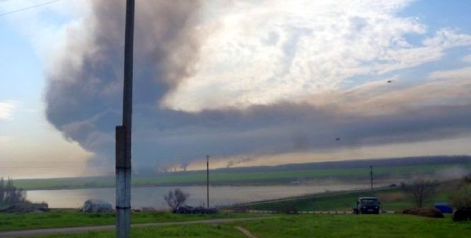 Пожар на ростовском полигоне / Фото из открытого источника