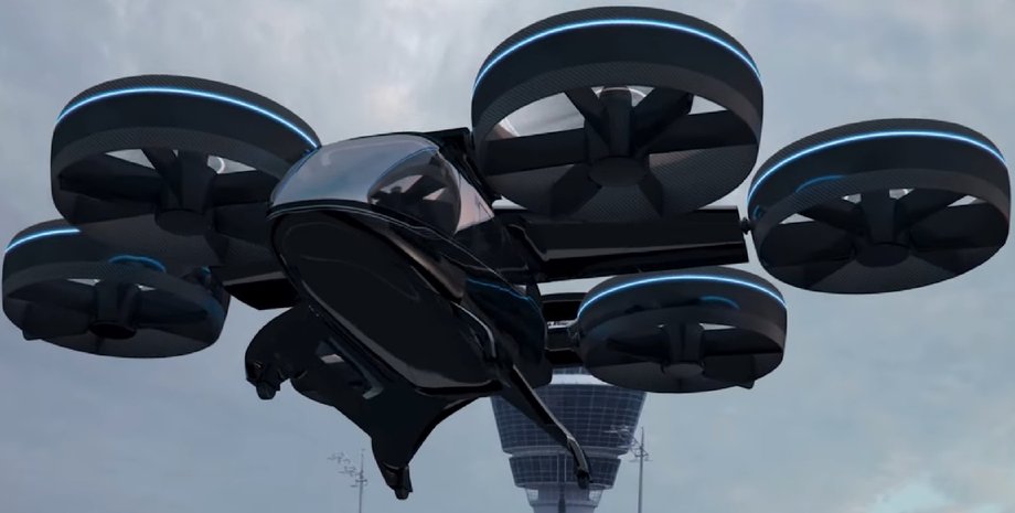 eVTOL, аэротакси, аэромаршрутка, квадрокоптер, пассажирский беспилотник