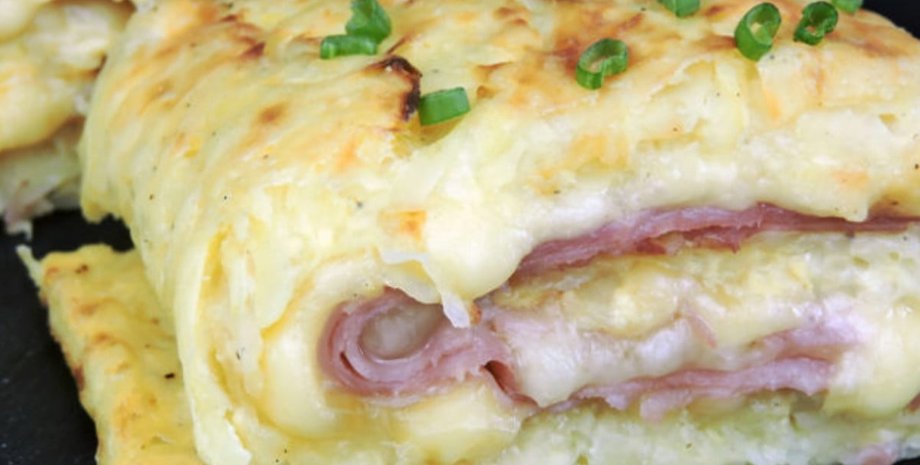 Картофельный рулет, блюда из картофеля, деруны