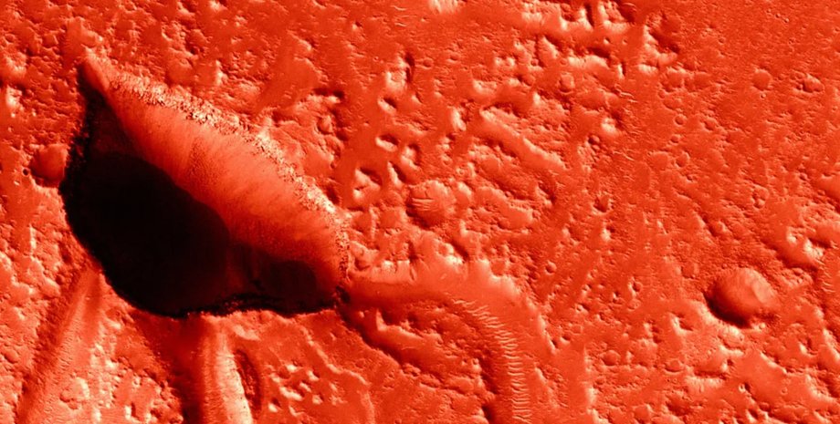 пещера на Марсе, жизнь на Марсе, вода на Марсе