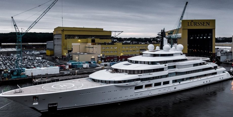 Суперяхта, шехерезада, яхта путина, владимир путин, санкции против россии, война в украине, российские олигархи