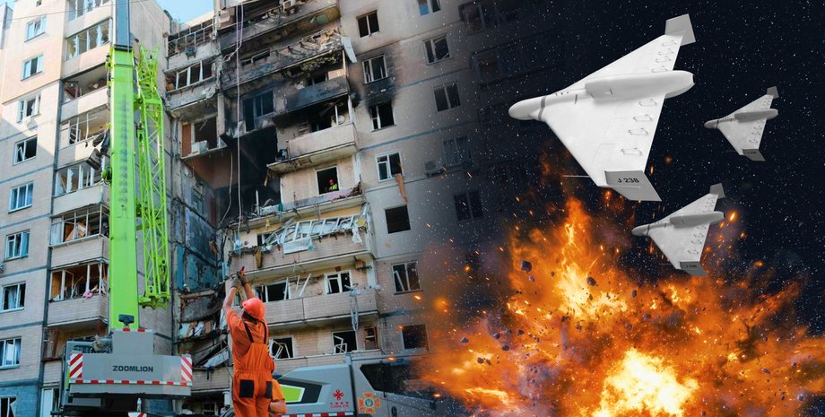 атака шахедов, тысяча шахедов по Украине, массированная атака