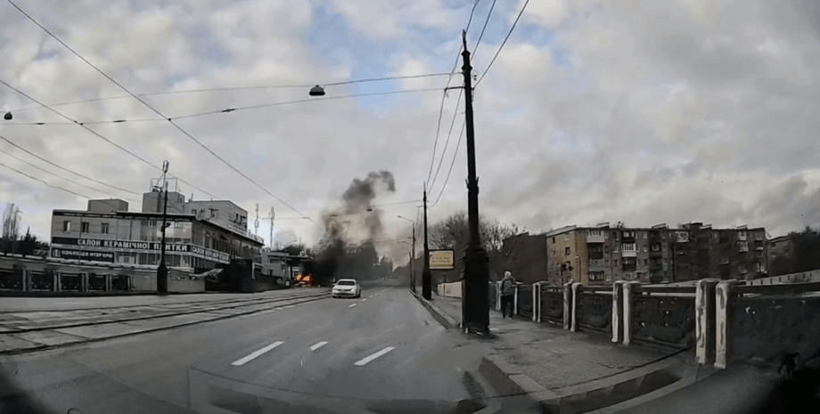 харків, вибух, дим, пожежа