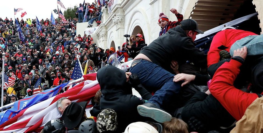 Вашингтон, Капитолий, беспорядки, ущерб,