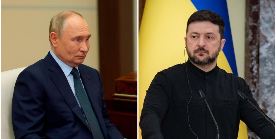 Украина вводит "режим тишины" в ночь с 5 на 6 мая Владимир Путин и Владимир Зеленский