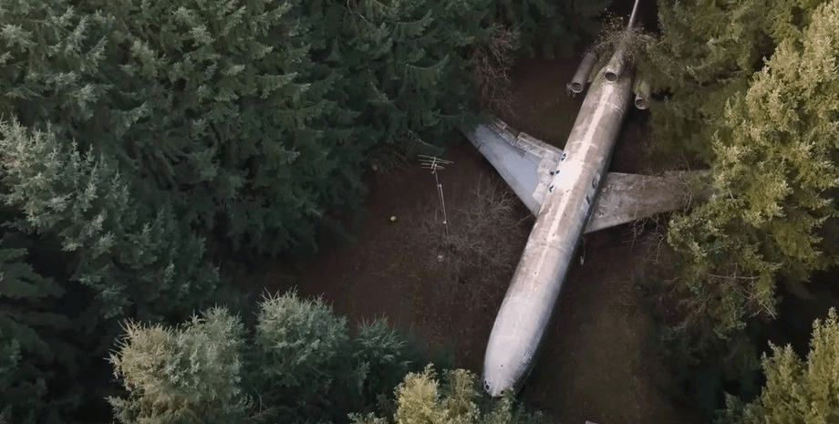 Чоловік живе в літаку в лісі, літак, живе в лісі, живе в літаку, покинутий літак, купив на звалищі, інженер