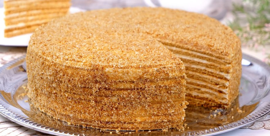 Торт "Рыжик", торт рыжик рецепт, вкусный торт рыжик, рыжик рецепт