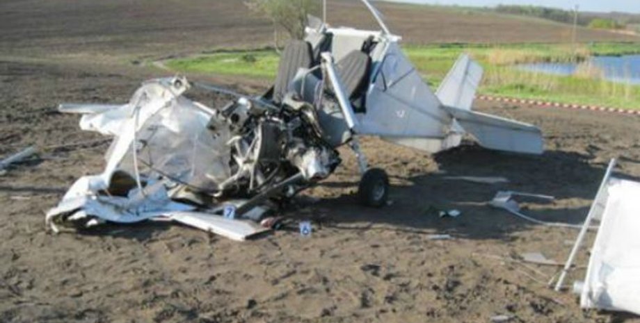 Разбившийся самолет Skyranger / Фото пресс-службы МВД