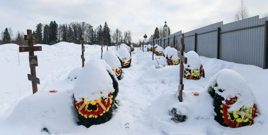 Цвинтар, могили, ПВК "Вагнер", Росія, Підмосков'я, Маврине, втрати, загиблі