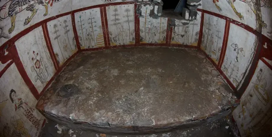 археологи, археология, исследования, гробница, Китай, Тан, захоронение, Шелковый путь, фреска, изображения, люди, Шаньси, раскопки, культура, Азия