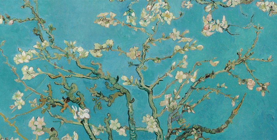 Винсент ван Гог "Цветущие ветки миндаля", 1890 год