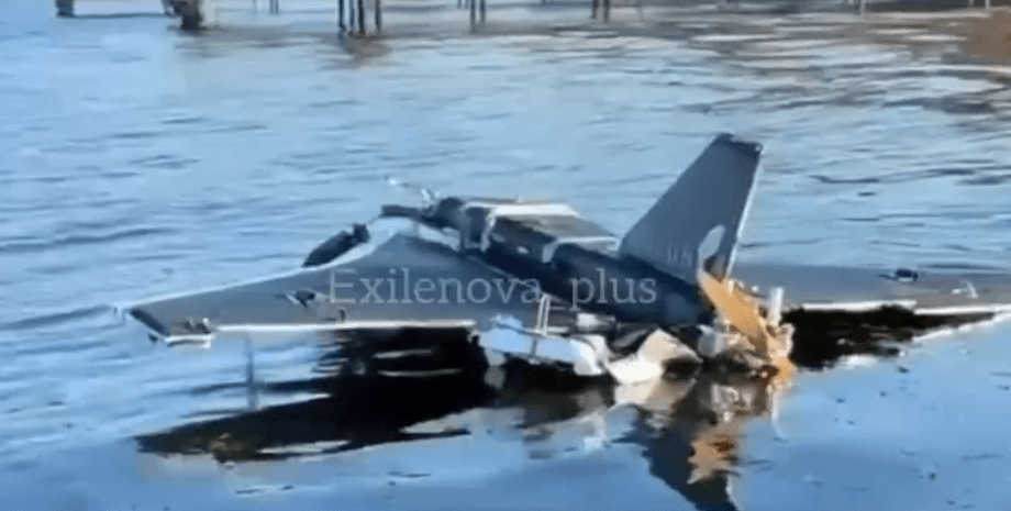 БПЛА Гербера помітили в річці Дніпро після збиття