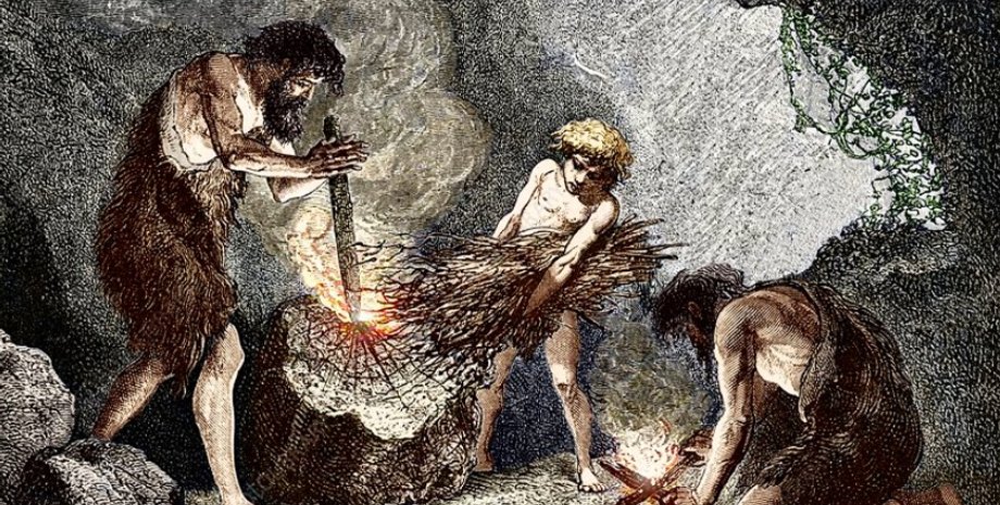 первісні люди, винахід вогню, хто здобув вогонь, як люди навчилися добувати вогонь