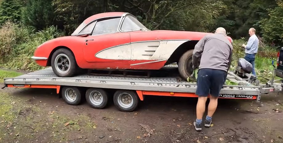 Chevrolet Corvette, ретро авто, коллекция авто, заброшенные авто