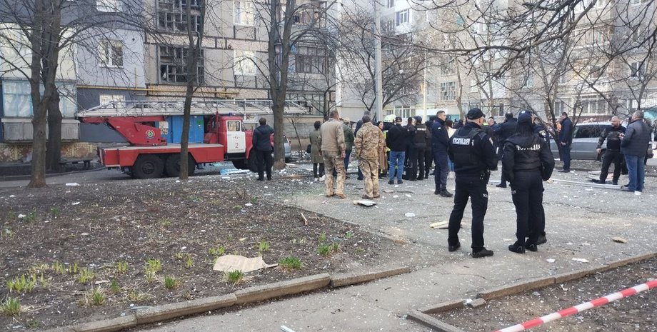 Здание в Кропивницком, в котором произошел взрыв газа