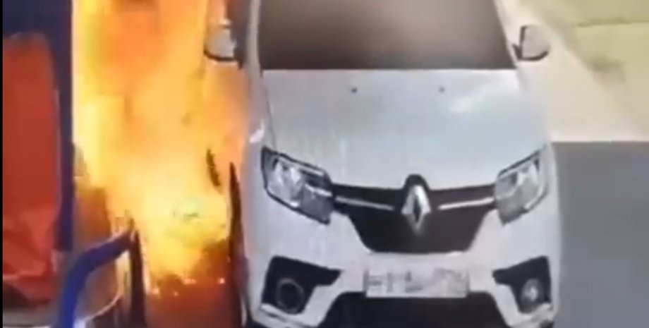 пожар на азс, курение на азс, курение на заправке, пожар на заправке, почему нельзя курить на азс