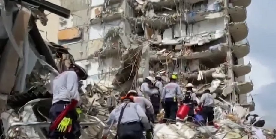 Обвалення будинку, Серфсайд, Флорида, Майамі