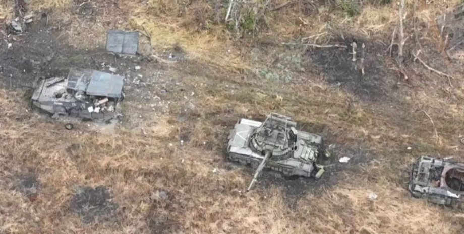 Российская техника, ВС РФ, уничтоженная техника, танки