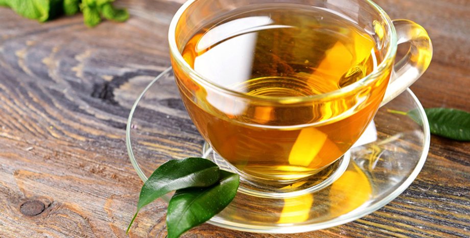 зеленый чай, чашка, стол, фото