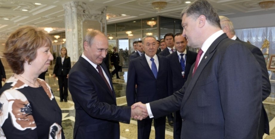 Порошенко и Путин в Минске / Фото: Reuters