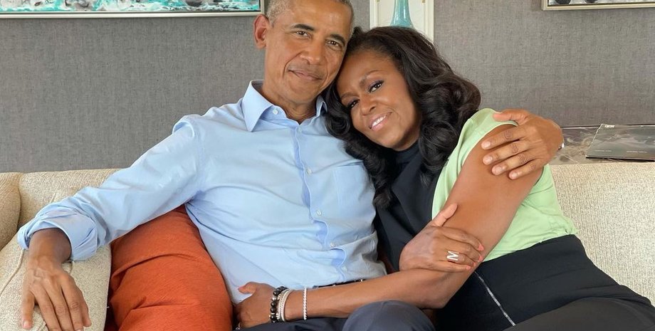 Мишель Обама с мужем