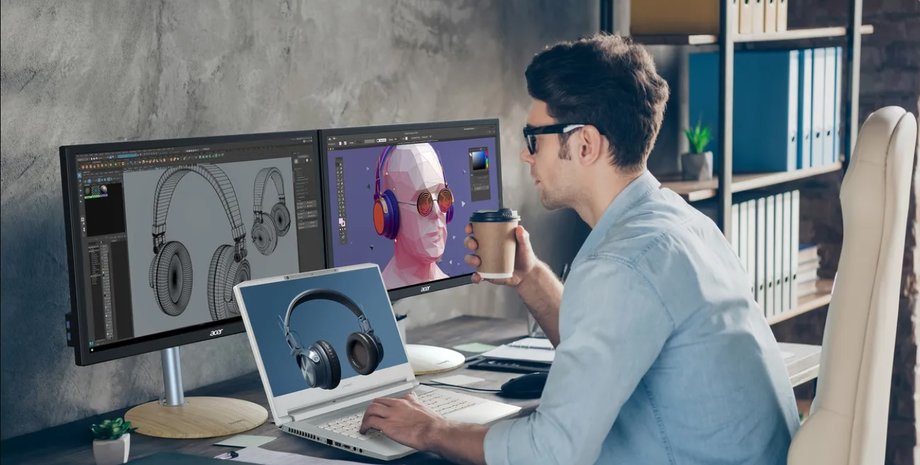 3D, технологии, ноутбук, видео