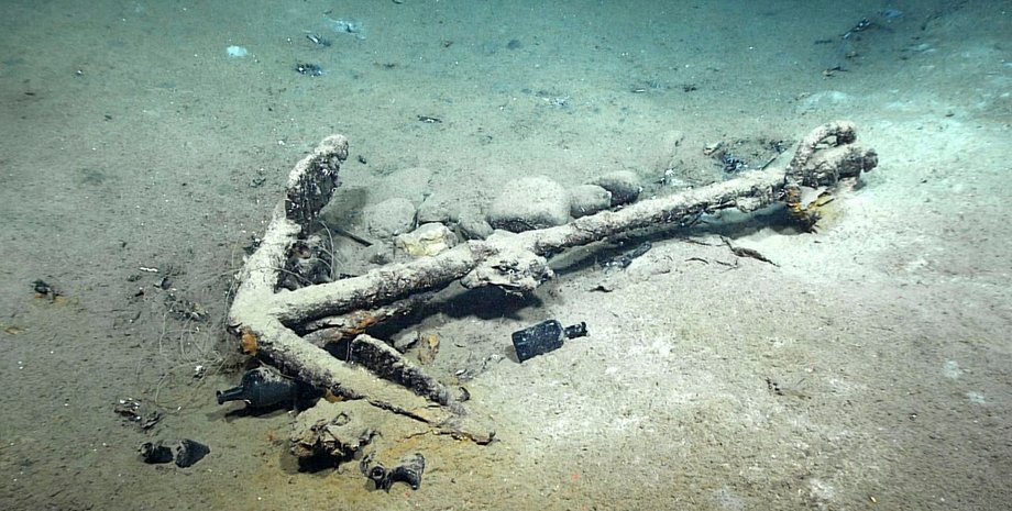 якорь, море, вода, фото