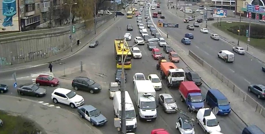 Киев, Индустриальный путепровод, ремонт, транспорт, движение, ограничение,