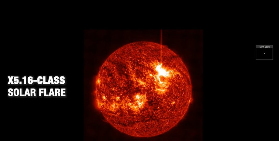 Солнце самая мощная вспышка 2025
