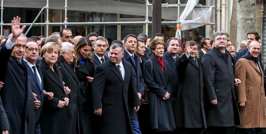 Порошенко с европейскими коллегами в Париже / Фото пресс-службы президента