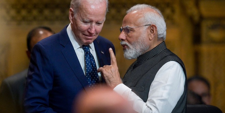 Джо Байден, Нарендра Моди, США, Индия, война в Украине