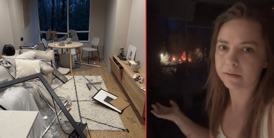 Квартира Екатерины Соляр пострадала от ночной атаки по Киеву 31 июля