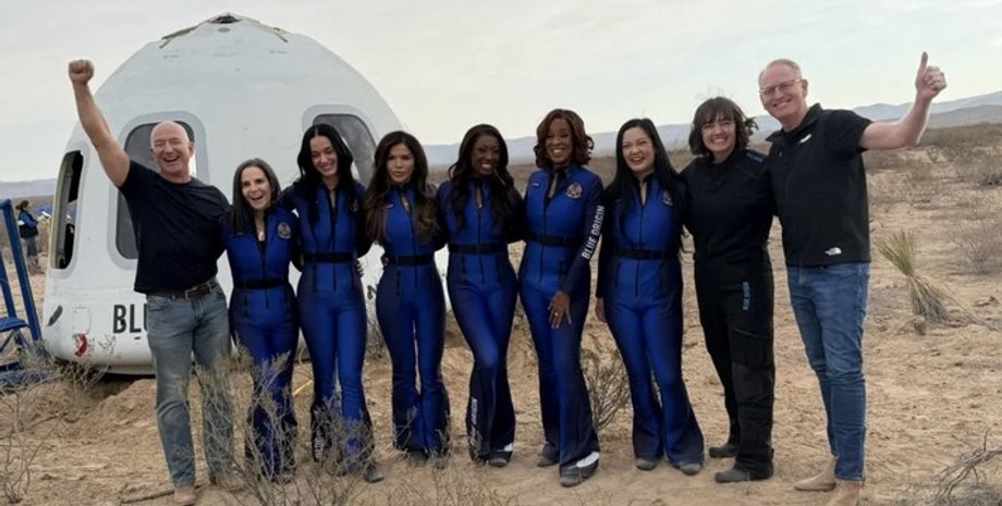 экипаж миссии Blue Origin