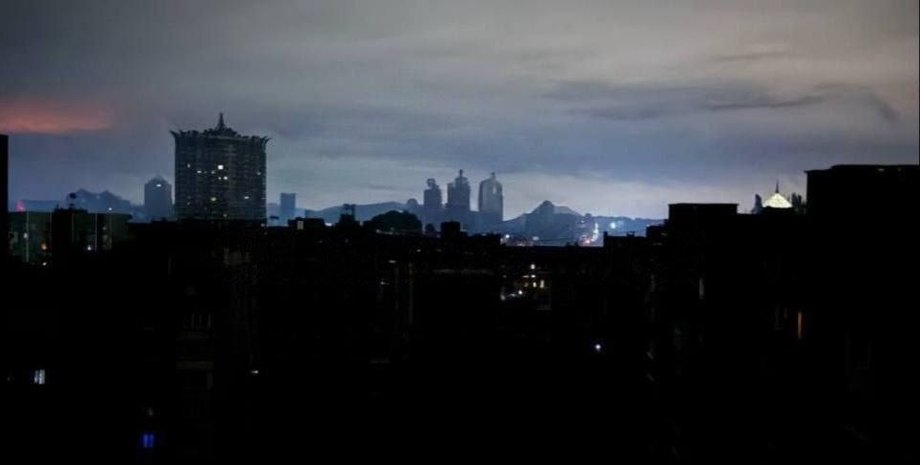 Блэкаут в оккупированном Донецке Донецк блэкаут