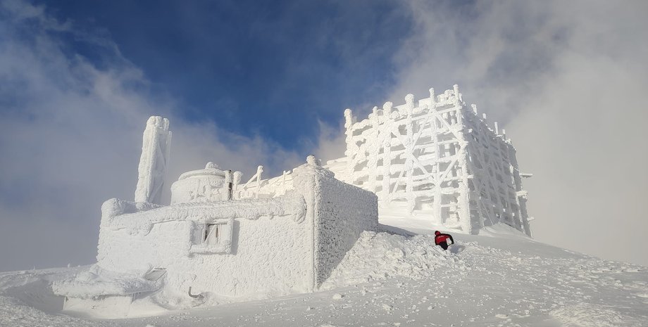 гора поп иван, снег, зима, спасатели