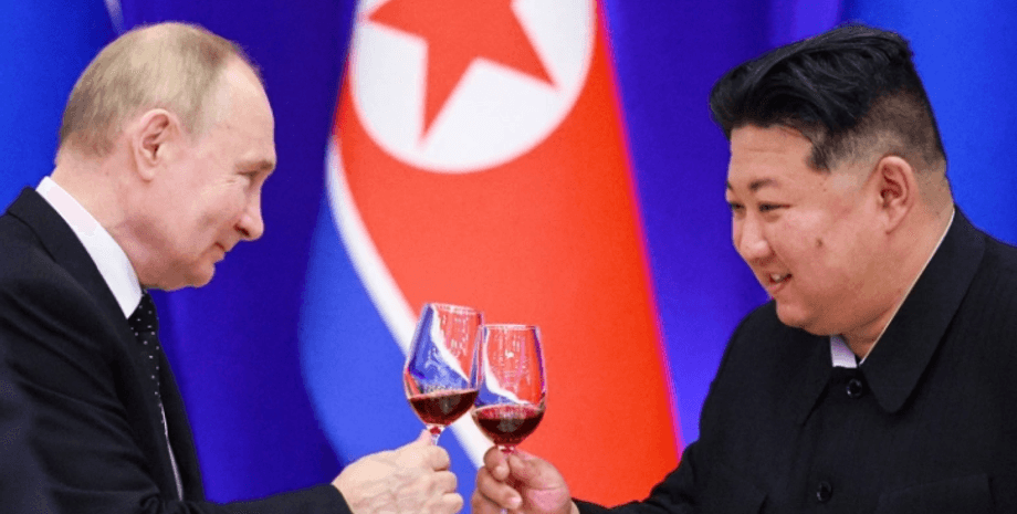 Владимир Путин и Ким Чен Ын и Ким Чен Ын