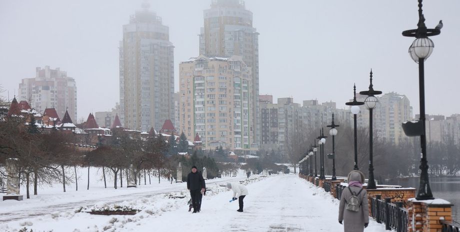 погода україна, зима, київ зима