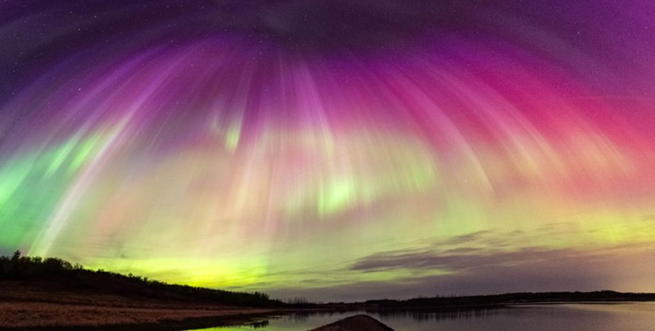 Ученые зафиксировали историческое полярное или северное сияние 11 мая 2024 года