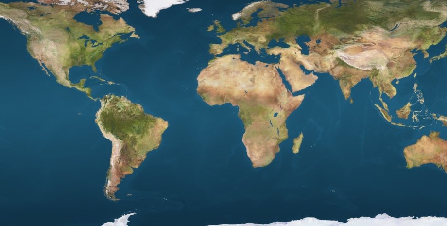 континенты, моря, океаны, суша, изображение