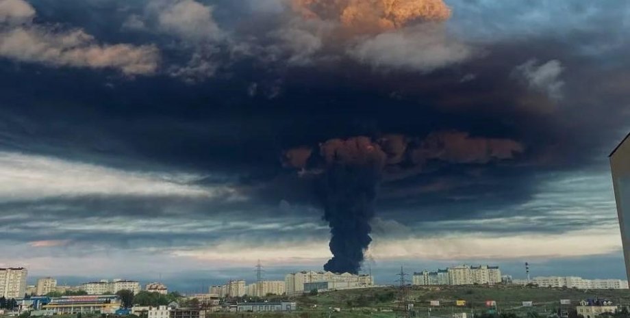Севастополь, взрыв, пожар, нефтебаза