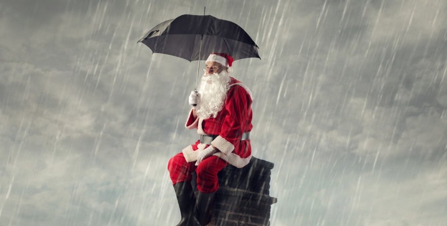 дожди в Украине на Новый год